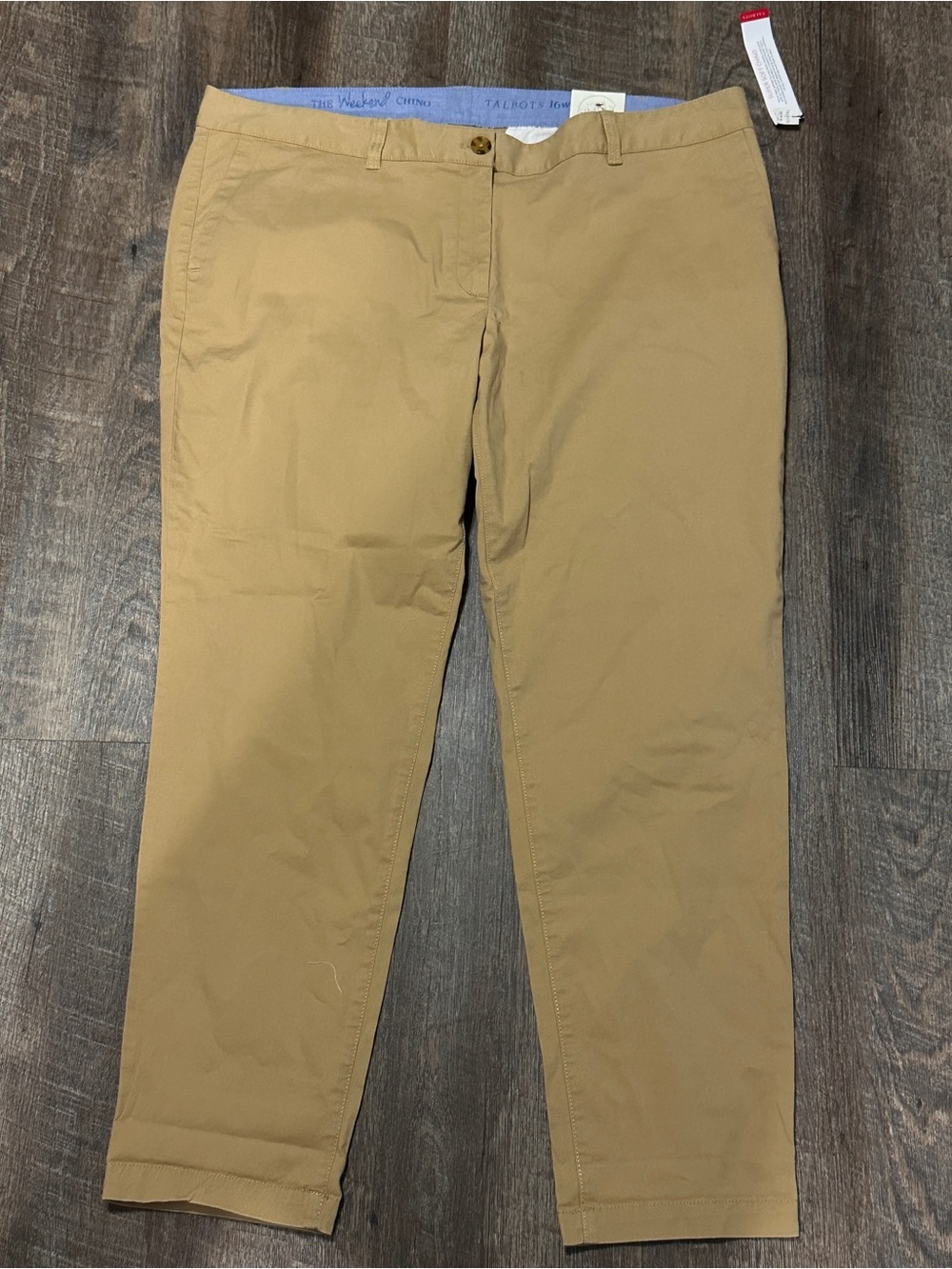 NWT Talbots Women’s Simply Flattering The Weekend Chino Khaki 16W